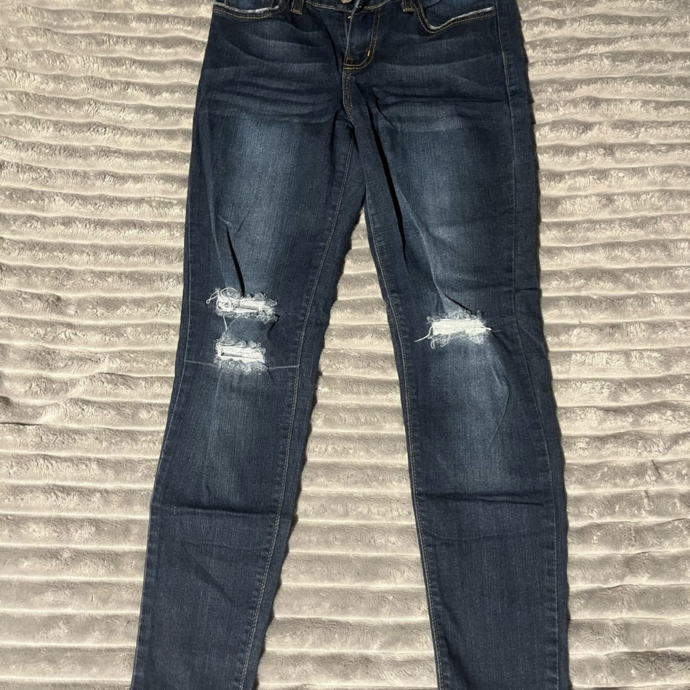 Judy Blue Midnight Distressed Skinny Jeans